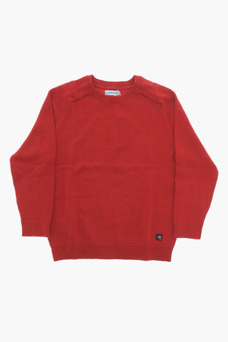 Solid Color Crew-neck Sweater