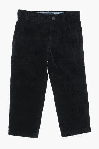 Corduroy Cotton Pants with Belt Loops