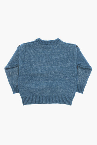 Crew-neck Sweater with Breast Pocket