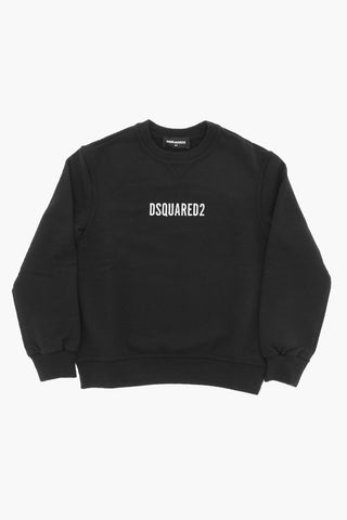 Cotton Crew-neck Sweatshirt with Logo