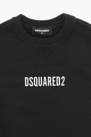 Cotton Crew-neck Sweatshirt with Logo