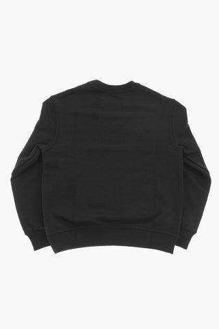 Cotton Crew-neck Sweatshirt with Logo