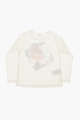 Crew-neck T-shirt with Frontal Print