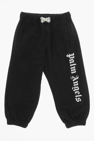 Joggers a Tinta Unita con Logo a Contrasto