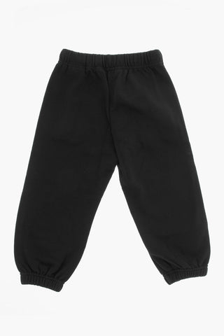 Joggers a Tinta Unita con Logo a Contrasto