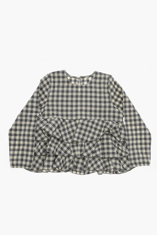 Blusa a Balze e Quadri