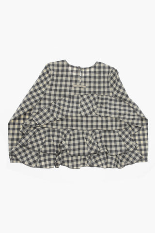 Blusa a Balze e Quadri