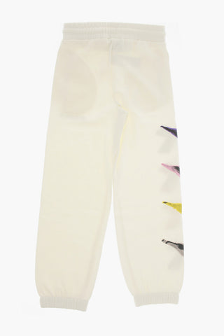 Joggers in Cotone con Stampa Laterale