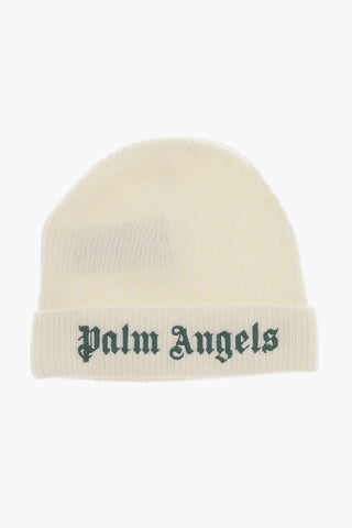 Ribbed Beanie with Embroidered Logo