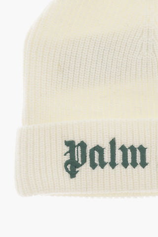 Ribbed Beanie with Embroidered Logo