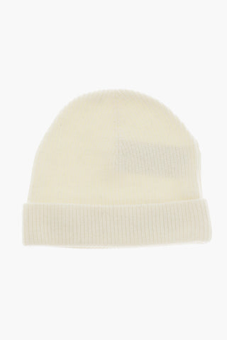 Ribbed Beanie with Embroidered Logo