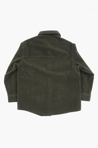 Cordouroy Shirt with Logo-Buttons