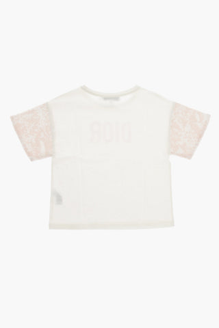 Crewneck T-Shirt with Sequin Sleeves