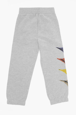 Joggers in Cotone con Stampa Laterale