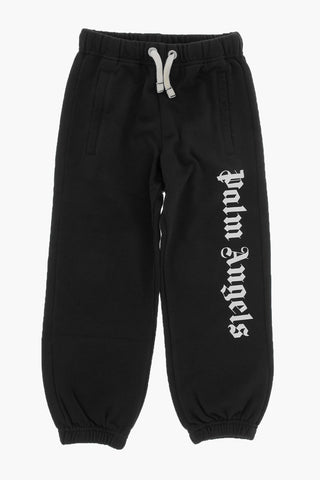 Joggers a Tinta Unita con Logo a Contrasto