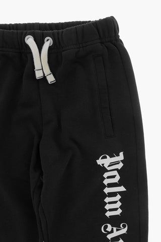 Joggers a Tinta Unita con Logo a Contrasto