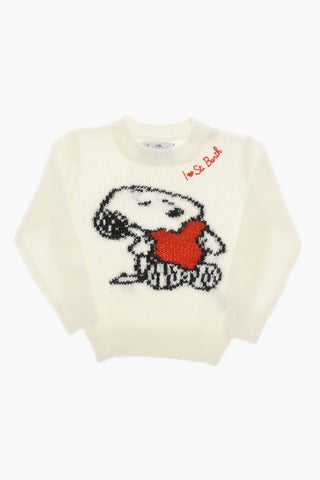 PEANUTS Crew-Neck Sweater with Embroidery and Rhinestone