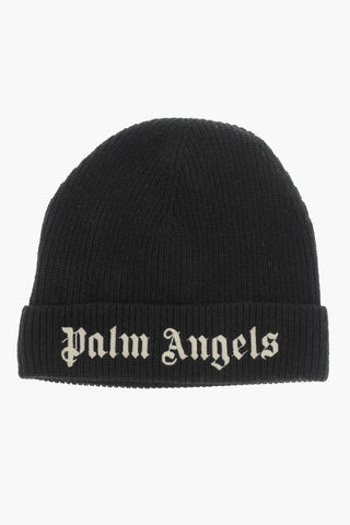 Ribbed Beanie with Embroidered Logo