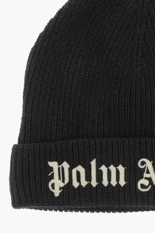 Ribbed Beanie with Embroidered Logo