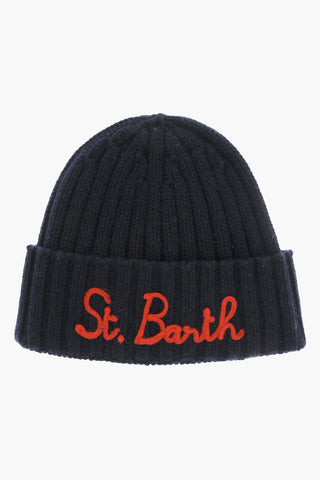 Ribbed Beanie with Embroidery Logo