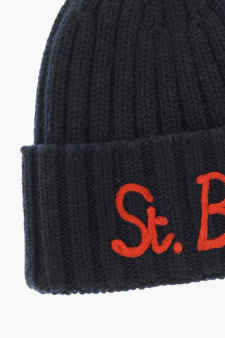 Ribbed Beanie with Embroidery Logo