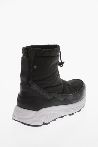  	Quilted ARCTIC Pull-On High Top Sneakers with Textured Leather Details