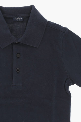 Long Sleeve Polo Shirt with 3-Buttons