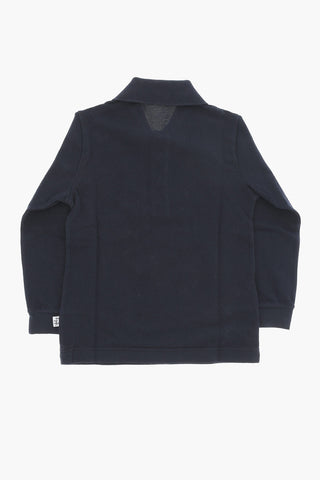 Long Sleeve Polo Shirt with 3-Buttons