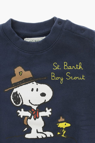 PEANUTS Cotton Crew-neck Sweatshirt