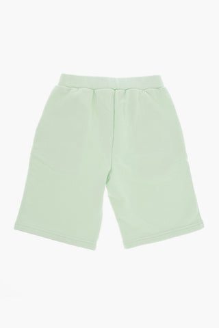 Solid Color Sweat Shorts with Embroidered Logo
