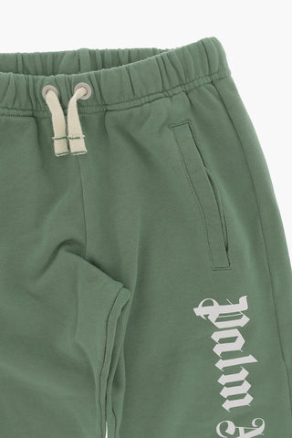 Joggers a Tinta Unita con Logo a Contrasto