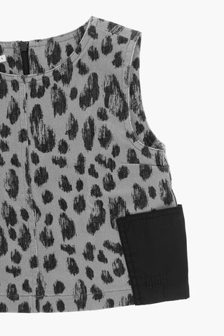 Sleeveless Animal Print Top