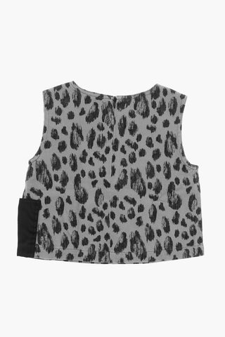 Sleeveless Animal Print Top