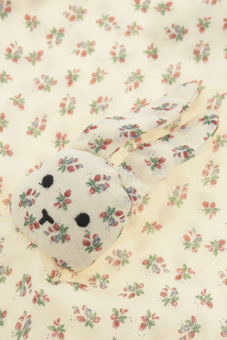 Patterned Organic Cotton SLEEPY RABBIT Doudou