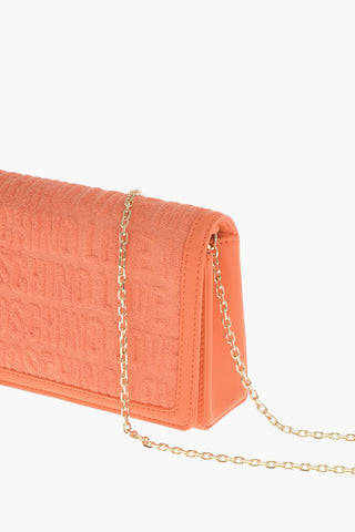 LOVE Terry-Cotton Shoulder Bag with Embossed Logo