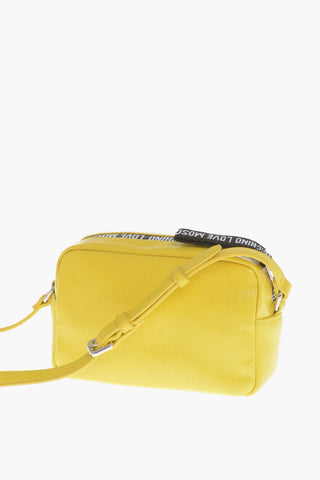 LOVE Solid Color Crossbody Bag with Logoed Details