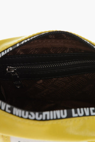 LOVE Solid Color Crossbody Bag with Logoed Details