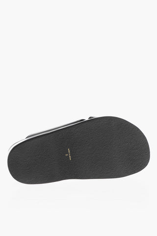 Sandali in Pelle con Plateau 5,5cm