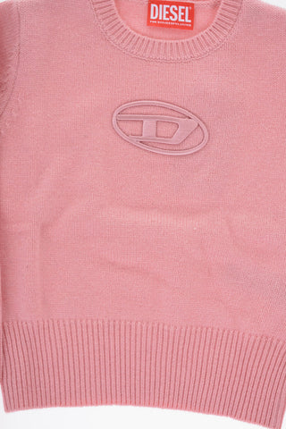 RED TAG Maglia Girocollo KAREESA in Tinta Unita con Logo Oval-D