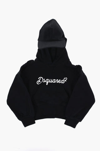 Solid-Color Hoodie with Visor