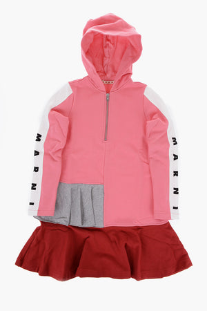 Sweatkleid mit Kapuze