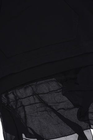 Kleid DROLLIER aus Sweat mit transparentem Detail