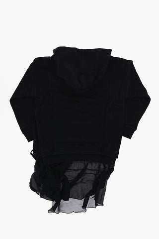 Kleid DROLLIER aus Sweat mit transparentem Detail