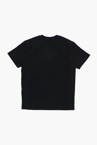 Solid Color RELAX Crew-neck T-Shirt with Contrasting Logo