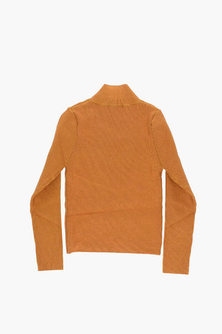 RED TAG Rippenpullover aus Lurex KMARCELLA mit Cut-Out-Detail