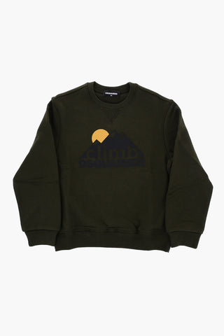 Cotton RELAX Crew Neck Sweatshirt with Front Logo