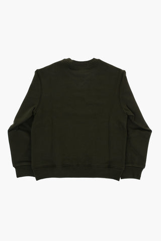 Cotton RELAX Crew Neck Sweatshirt with Front Logo