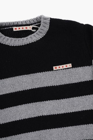 Maglia Girocollo a Righe Bicolore