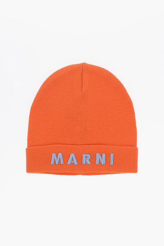 Beanie in Tinta Unita con Logo Ricamato