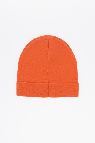 Beanie in Tinta Unita con Logo Ricamato